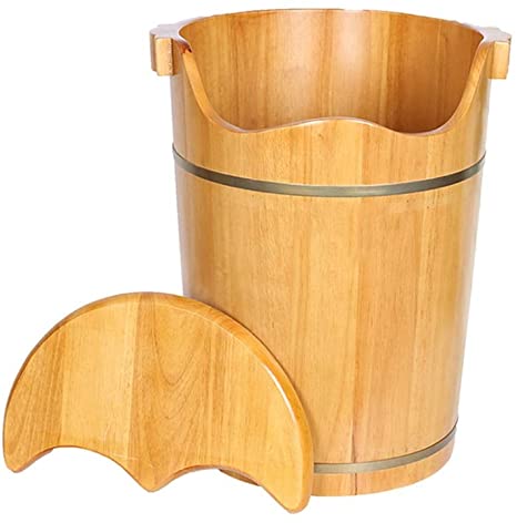 Chậu ngâm chân gỗ cỡ lớn có nắp