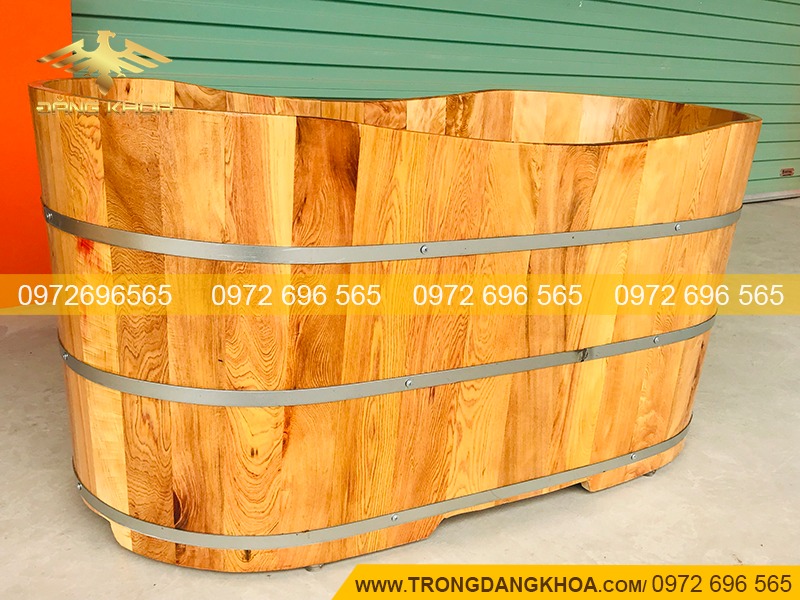 Bồn tắm nằm gỗ Pơ mu 110cm