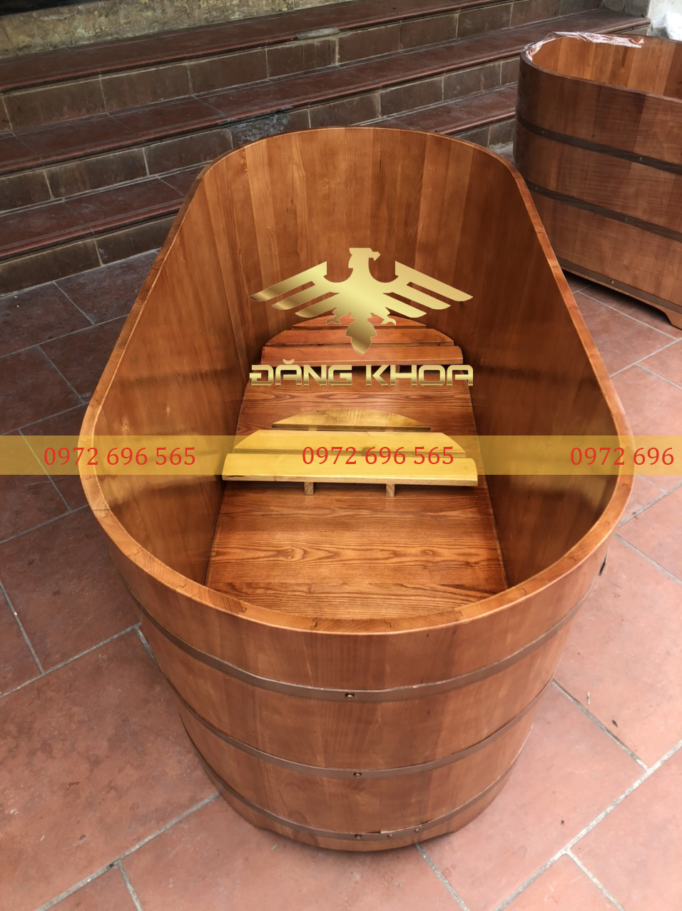 Bồn tắm nằm gỗ Pơ Mu