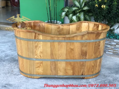 Bồn tắm gỗ Oval