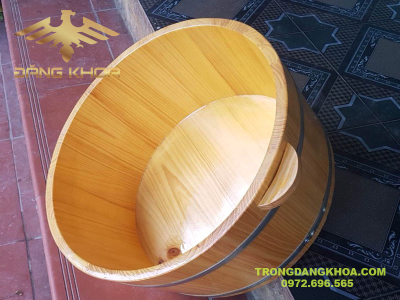 Các bước sử dụng chậu gỗ ngâm chân